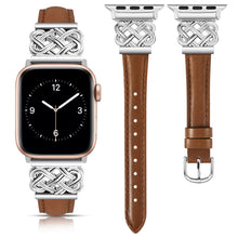 Load image into Gallery viewer, Leather & Metal Apple Watch Bands - 38 - 45mm Axios Bands