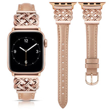 Load image into Gallery viewer, Leather & Metal Apple Watch Bands - 38 - 45mm Axios Bands