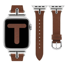 Load image into Gallery viewer, Leather &amp; Metal Apple Watch Bands - 38 - 45mm Axios Bands
