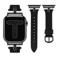 Load image into Gallery viewer, Leather &amp; Metal Apple Watch Bands - 38 - 45mm Axios Bands
