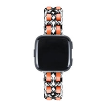 Load image into Gallery viewer, Leather & Steel Fitbit Band For Versa 3 / 4 - Sense 1 / 2 (15 color options) Axios Bands