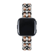 Load image into Gallery viewer, Leather & Steel Fitbit Band For Versa 3 / 4 - Sense 1 / 2 (15 color options) Axios Bands