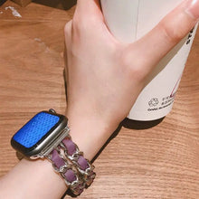 Load image into Gallery viewer, Leather & Steel Fitbit Band For Versa 3 / 4 - Sense 1 / 2 (15 color options) Axios Bands