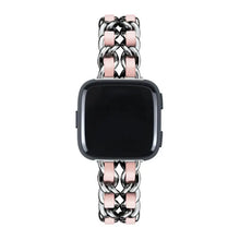 Load image into Gallery viewer, Leather & Steel Fitbit Band For Versa, Versa 2, Versa Lite - 15 color options Axios Bands