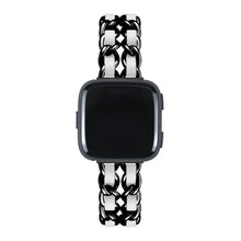 Load image into Gallery viewer, Leather & Steel Fitbit Band For Versa, Versa 2, Versa Lite - 15 color options Axios Bands