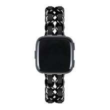 Load image into Gallery viewer, Leather &amp; Steel Fitbit Band For Versa, Versa 2, Versa Lite - 15 color options Axios Bands
