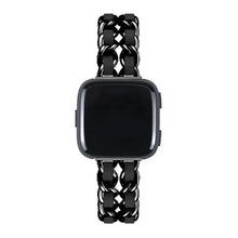 Load image into Gallery viewer, Leather & Steel Fitbit Band For Versa, Versa 2, Versa Lite - 15 color options Axios Bands
