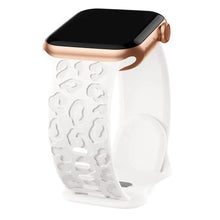 Load image into Gallery viewer, Leopard Engraved Silicone Apple Watch Bands - 15 color options 38mm - 49mm Axios Bands