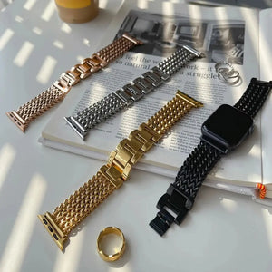 Luxury Stainless Steel Band Apple Watch Band 4 Color options size 38-49mm Axios Bands