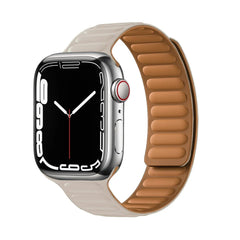 Magnetic Leather Apple Watch Bands - 50 color options 38mm - 49mm -