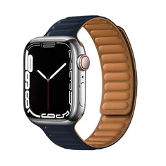Magnetic Leather Apple Watch Bands - 50 color options 38mm - 49mm -