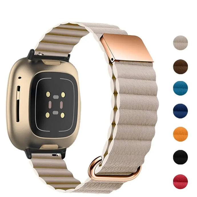 Magnetic Silicone Fitbit Band For Versa, Versa 2, Versa Lite - 12 color options Axios Bands