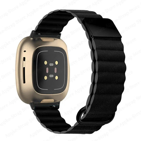 Magnetic Silicone Fitbit Band For Versa, Versa 2, Versa Lite - 9 color options -