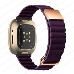 Magnetic Silicone Fitbit Band For Versa, Versa 2, Versa Lite - 9 color options -