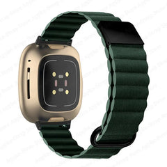 Magnetic Silicone Fitbit Band For Versa, Versa 2, Versa Lite - 9 color options -