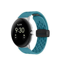 Magnetic Silicone Sport Band for Google Pixel Watch 2 - 18 colors - 