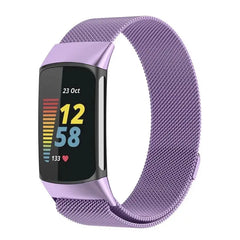 Magnetic Stainless Steel Bands For Fitbit Charge 5 & 6 - 9 Color Options - 