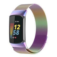 Magnetic Stainless Steel Bands For Fitbit Charge 5 & 6 - 9 Color Options - 