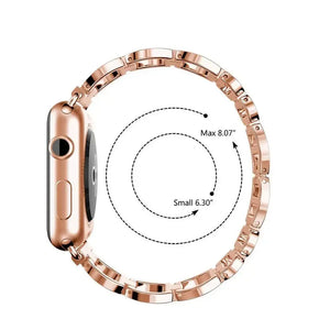 Metal Diamond Stainless Steel Loop Apple Watch Band - 4 Color Options 38mm - 49mm Axios Bands