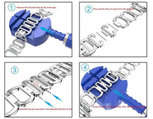 Load image into Gallery viewer, Metal Diamond Stainless Steel Loop Apple Watch Band - 4 Color Options 38mm - 49mm Axios Bands