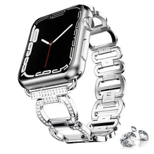 Load image into Gallery viewer, Metal Diamond Stainless Steel Loop Apple Watch Band - 4 Color Options 38mm - 49mm Axios Bands
