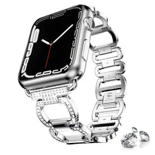 Load image into Gallery viewer, Metal Diamond Stainless Steel Loop Apple Watch Band - 4 Color Options 38mm - 49mm Axios Bands