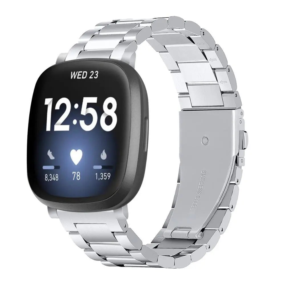 Metal Fitbit Band For Versa 3 / 4 - Sense 1 / 2  (4 color options) Axios Bands