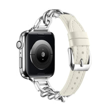 Load image into Gallery viewer, Metal &amp; Leather Apple Watch Bands - 16 color options 38mm - 49mm Axios Bands
