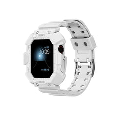 Military-Style Rugged Men Strap + Bumper Case for Apple Watch Band - 9 Colors - 
