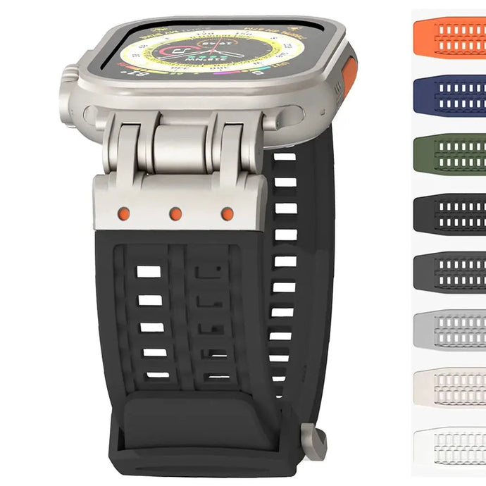 Minimalistic Soft Silicone Sport Strap for Apple Watch Band 42mm to 49mm - 8 Colors Axios Bands