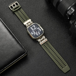 Minimalistic Soft Silicone Sport Strap for Apple Watch Band 42mm to 49mm - 8 Colors Axios Bands