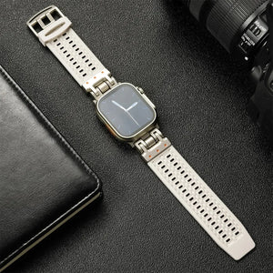 Minimalistic Soft Silicone Sport Strap for Apple Watch Band 42mm to 49mm - 8 Colors Axios Bands