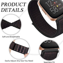 Load image into Gallery viewer, Nylon  Fitbit Band For Versa 3 / 4 - Sense 1 / 2  (20 color options) Axios Bands