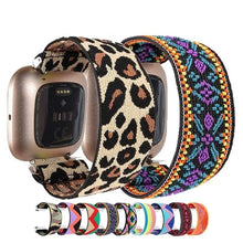 Load image into Gallery viewer, Nylon Elastic Fitbit Band For Versa, Versa 2, Versa Lite - 42 color options Axios Bands
