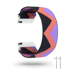 Nylon Elastic Fitbit Band For Versa, Versa 2, Versa Lite - 42 color options -