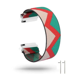 Nylon Elastic Fitbit Band For Versa, Versa 2, Versa Lite - 42 color options -