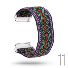 Nylon Elastic Fitbit Band For Versa, Versa 2, Versa Lite - 42 color options -