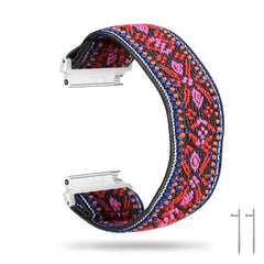 Nylon Elastic Fitbit Band For Versa, Versa 2, Versa Lite - 42 color options -