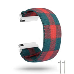 Nylon Elastic Fitbit Band For Versa, Versa 2, Versa Lite - 42 color options -