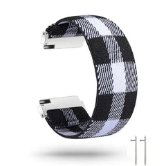Nylon Elastic Fitbit Band For Versa, Versa 2, Versa Lite - 42 color options -