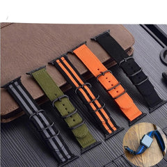 Nylon Fabric Apple Watch Bands - 10 color options 38mm - 49mm -