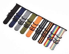 Nylon Fabric Apple Watch Bands - 10 color options 38mm - 49mm -