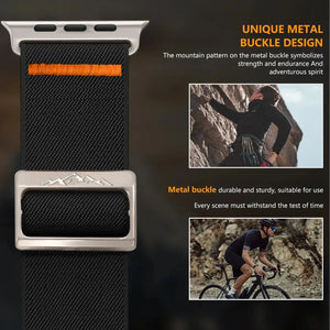 Nylon Fabric Apple Watch Bands with Mountain Slide - 16 color options 38mm - 49mm Axios Bands