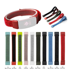 Nylon Fabric Fitbit Band For Luxe - ten color options -