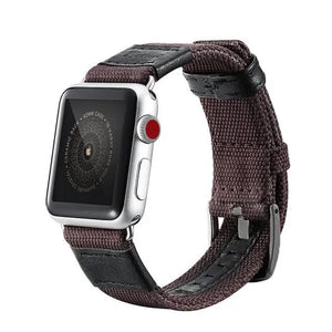 Nylon Fabric & Leather Apple Watch Bands - 4 color options 38mm - 49mm Axios Bands