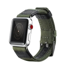 Load image into Gallery viewer, Nylon Fabric & Leather Apple Watch Bands - 4 color options 38mm - 49mm Axios Bands