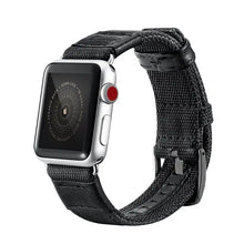 Load image into Gallery viewer, Nylon Fabric & Leather Apple Watch Bands - 4 color options 38mm - 49mm Axios Bands