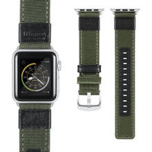 Load image into Gallery viewer, Nylon Fabric &amp; Leather Apple Watch Bands - 4 color options 38mm - 49mm Axios Bands
