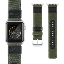Load image into Gallery viewer, Nylon Fabric & Leather Apple Watch Bands - 4 color options 38mm - 49mm Axios Bands