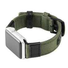 Load image into Gallery viewer, Nylon Fabric &amp; Leather Apple Watch Bands - 4 color options 38mm - 49mm Axios Bands
